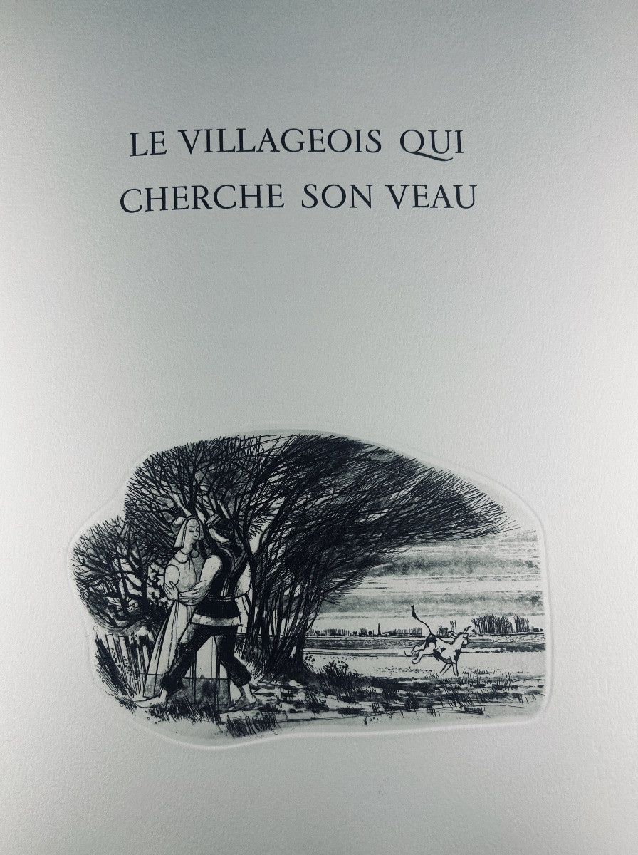 [KING] - LA FONTAINE (Jean de) - Cinq contes de La Fontaine. Les Pharmaciens Bibliophiles, 1975-photo-2