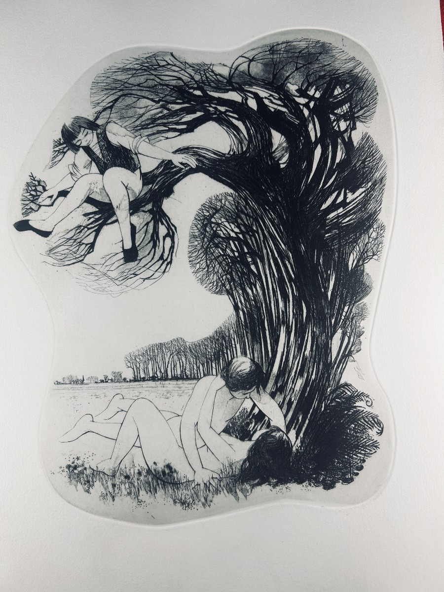 [KING] - LA FONTAINE (Jean de) - Cinq contes de La Fontaine. Les Pharmaciens Bibliophiles, 1975-photo-3