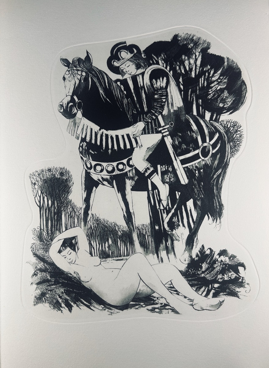 [KING] - LA FONTAINE (Jean de) - Cinq contes de La Fontaine. Les Pharmaciens Bibliophiles, 1975-photo-8