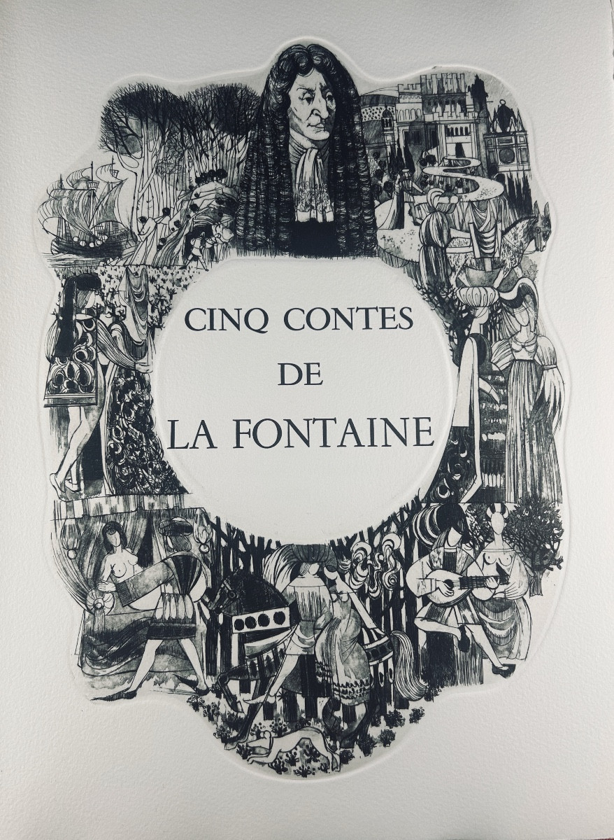 [KING] - LA FONTAINE (Jean de) - Cinq contes de La Fontaine. Les Pharmaciens Bibliophiles, 1975