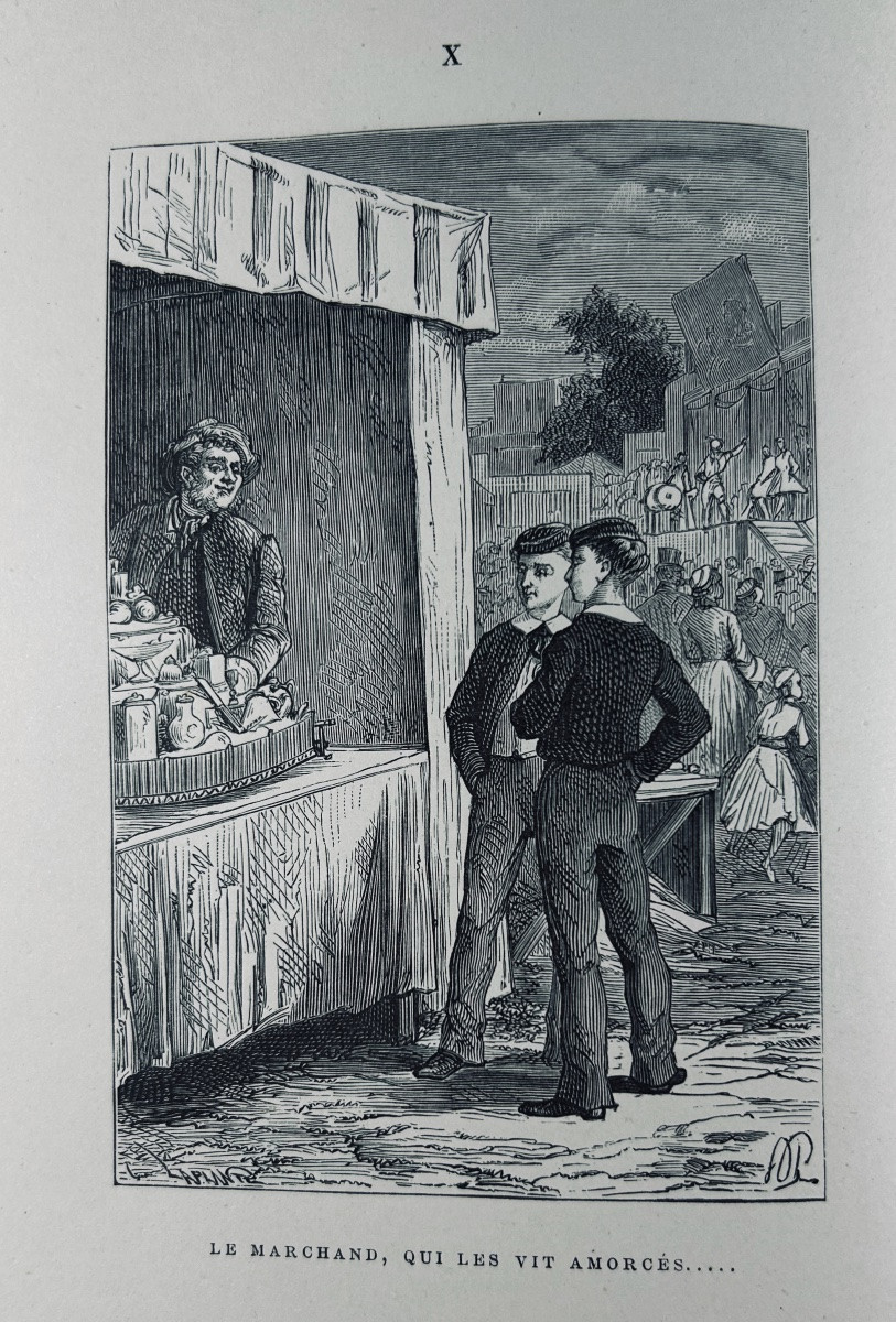LAURIE (André) - La Vie de collège en Angleterre. Hetzel, vers 1860, cartonnage d'éditeur.-photo-1