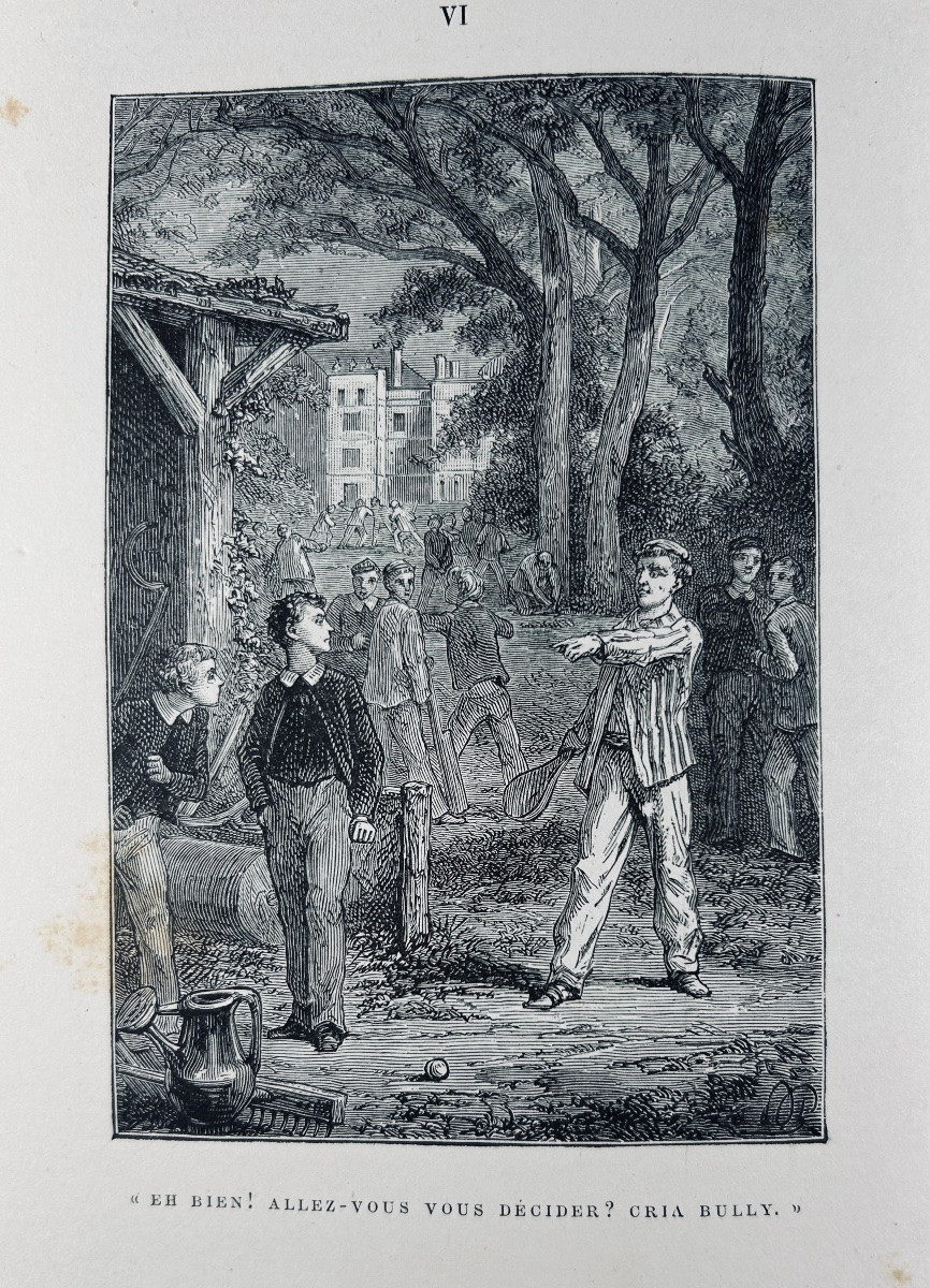 LAURIE (André) - La Vie de collège en Angleterre. Hetzel, vers 1860, cartonnage d'éditeur.-photo-5