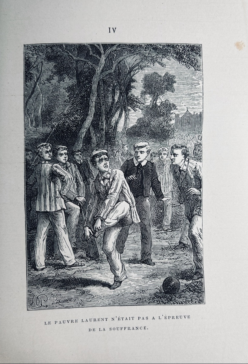LAURIE (André) - La Vie de collège en Angleterre. Hetzel, vers 1860, cartonnage d'éditeur.-photo-7