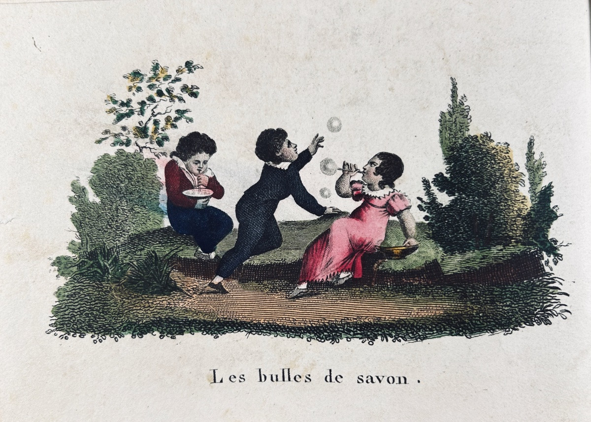 LEHUBY (P.C.) - Les divertissemens de l'enfance ou gravures représentant divers jeux. Vers 1840-photo-2
