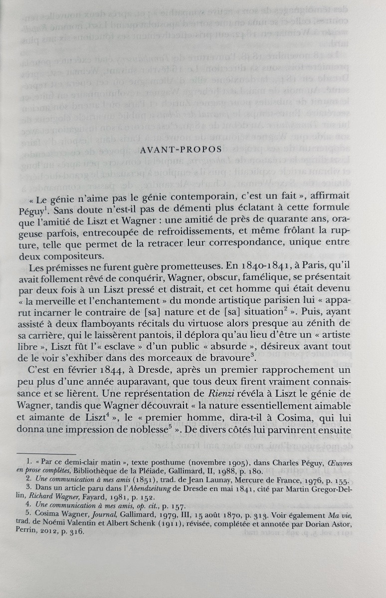 Liszt (franz), Wagner (richard) - Correspondence. Gallimard, 2013, Bound In Dust Jacket.-photo-4