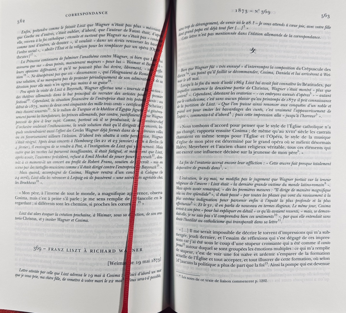 Liszt (franz), Wagner (richard) - Correspondence. Gallimard, 2013, Bound In Dust Jacket.-photo-5