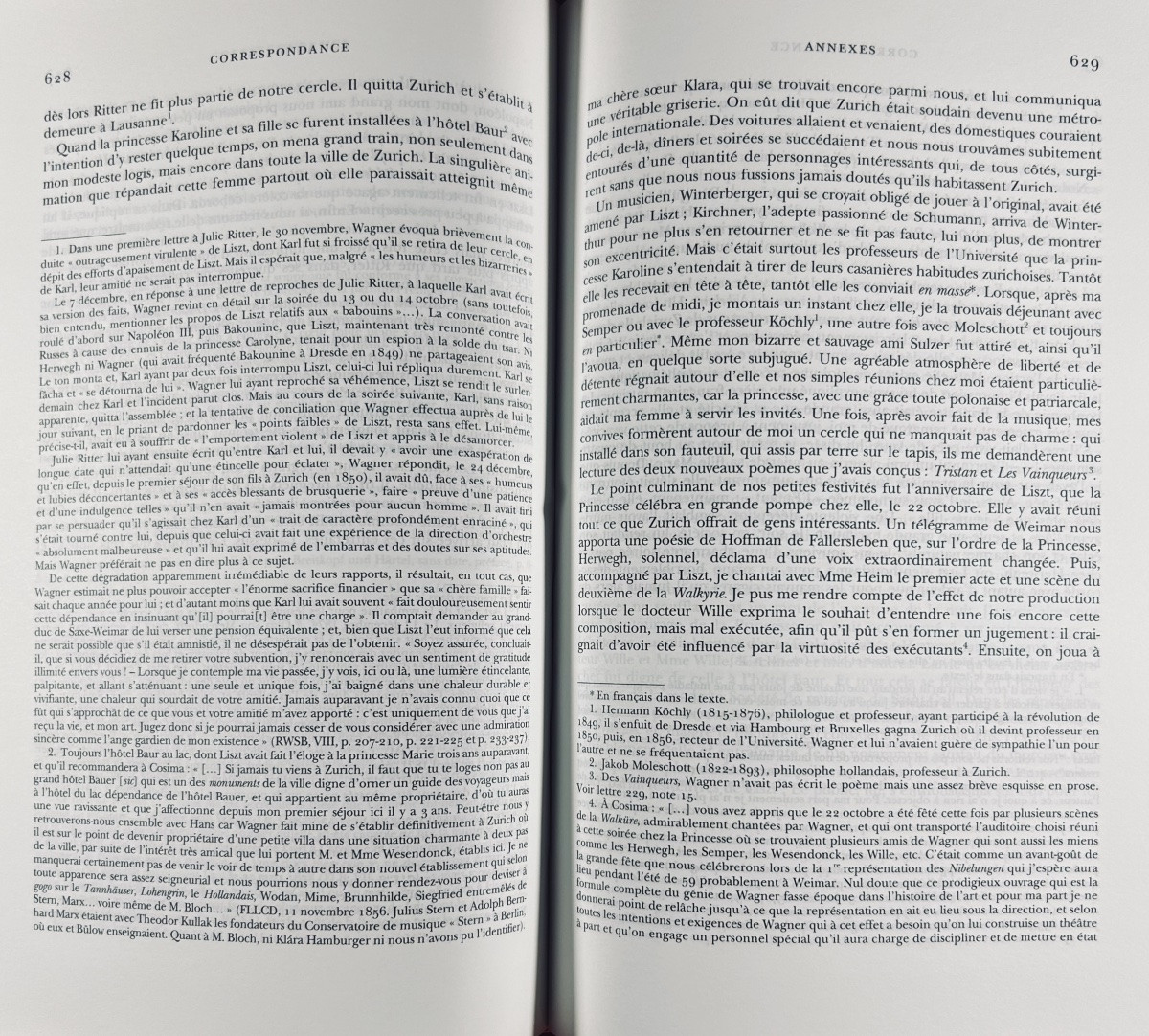 Liszt (franz), Wagner (richard) - Correspondence. Gallimard, 2013, Bound In Dust Jacket.-photo-6