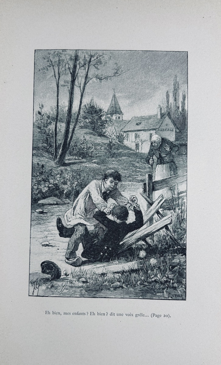 LOISEAU - L'auberge des Saules. Lemerre, vers 1880. Illustrations de Lemerre et Pile.-photo-5