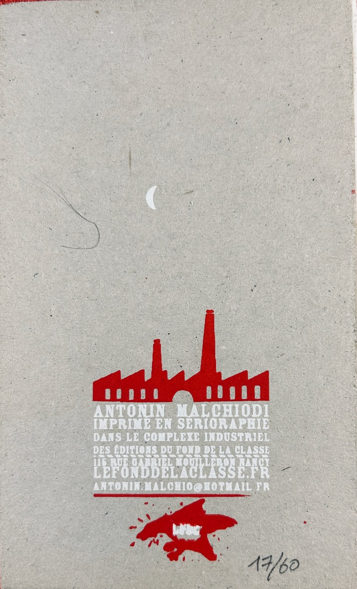 Malchiodi (antonin) - Tripalium. Du Fond De La Classe, Circa 2010, Leporello Printed In 60 Copies.-photo-2