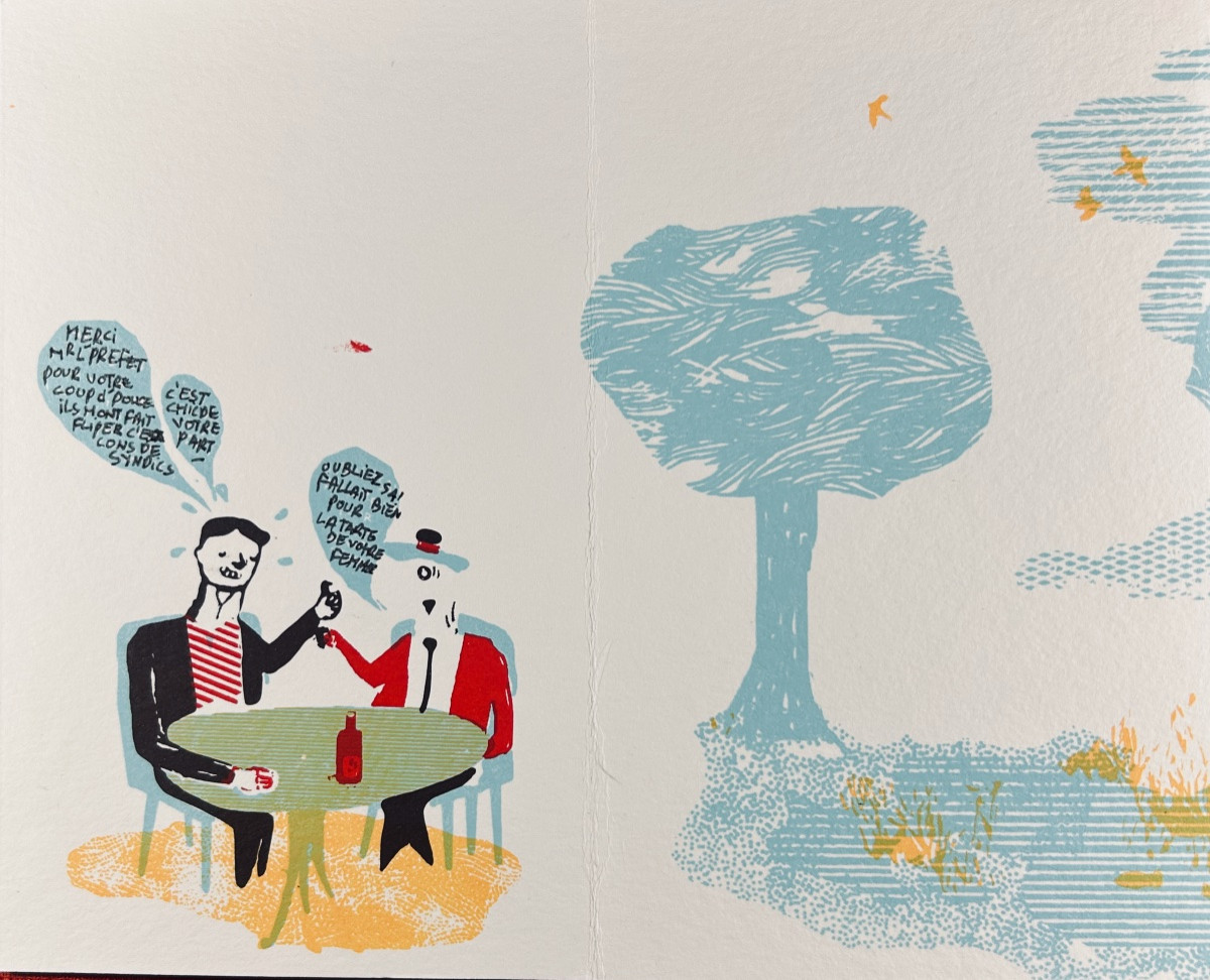 Malchiodi (antonin) - Tripalium. Du Fond De La Classe, Circa 2010, Leporello Printed In 60 Copies.-photo-3
