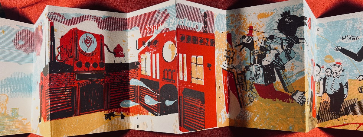 Malchiodi (antonin) - Tripalium. Du Fond De La Classe, Circa 2010, Leporello Printed In 60 Copies.-photo-7
