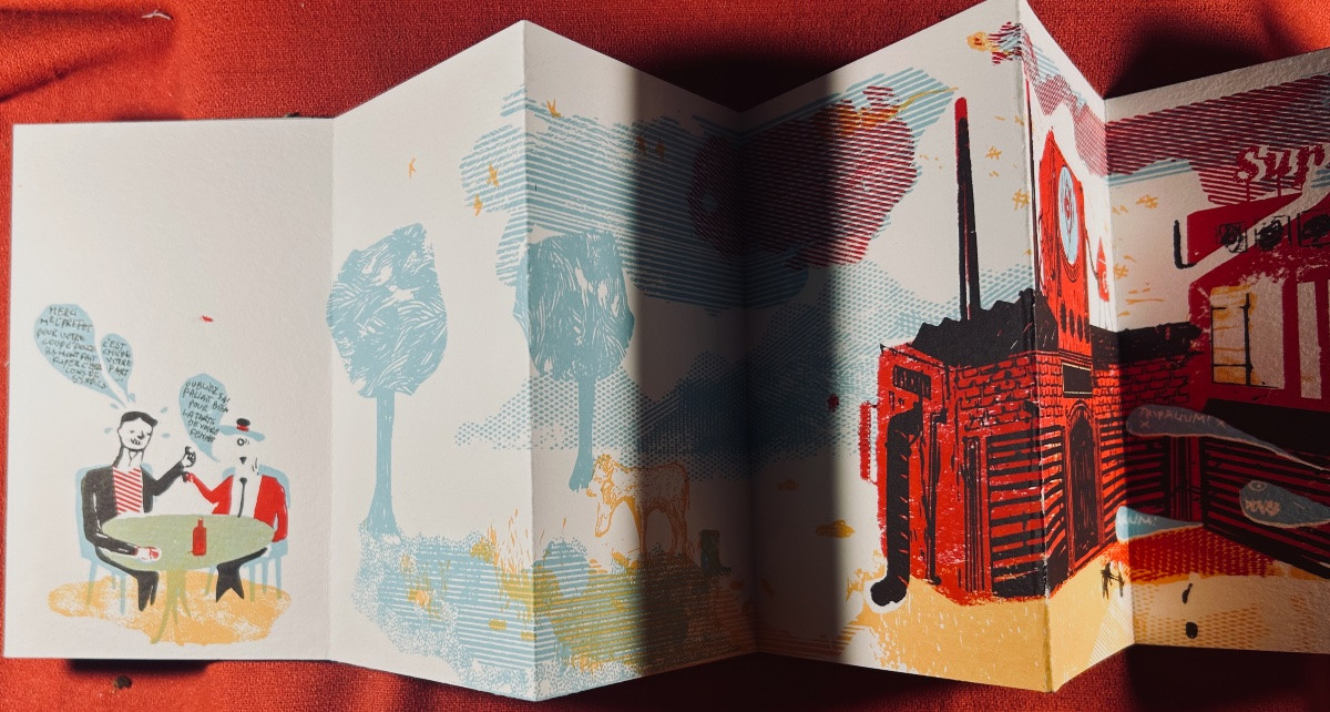 Malchiodi (antonin) - Tripalium. Du Fond De La Classe, Circa 2010, Leporello Printed In 60 Copies.-photo-8