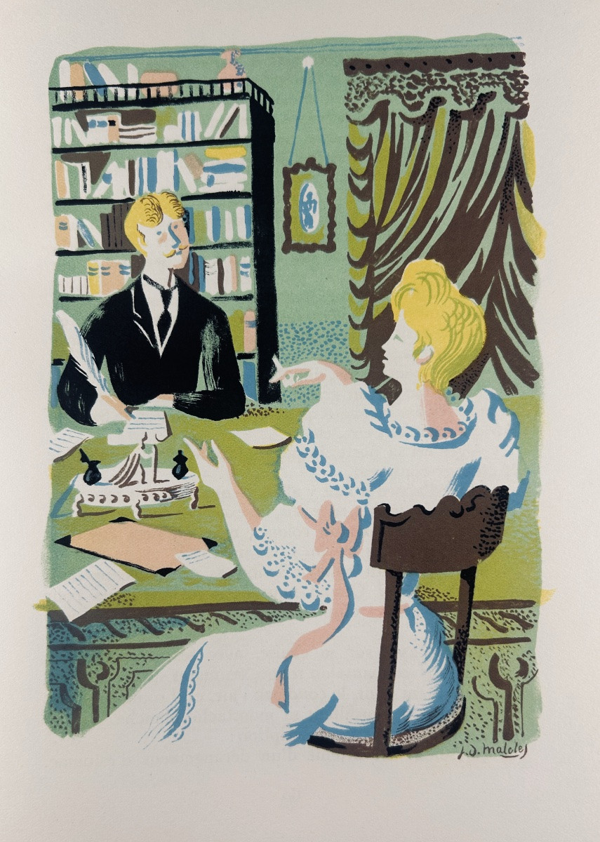 [MACLÈS]  MAUPASSANT (Guy de) - Bel-ami. Éditions de Cluny, 1947, exemplaire numéroté.-photo-3