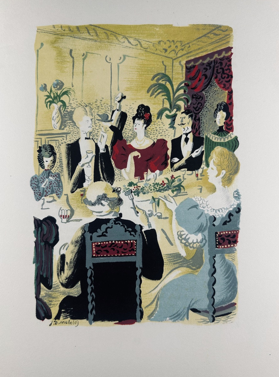 [MACLÈS]  MAUPASSANT (Guy de) - Bel-ami. Éditions de Cluny, 1947, exemplaire numéroté.-photo-4