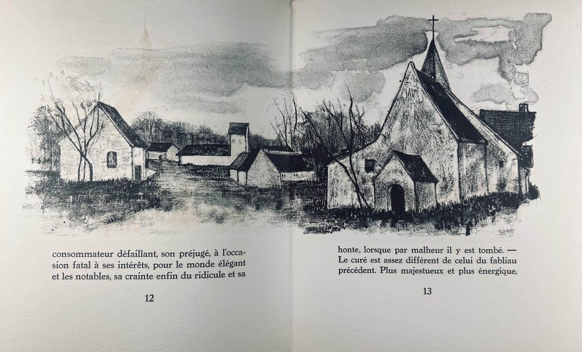 [minaux] - Three Medieval Fabliaux Adapted By Paul Imbs. Bibliophiles De l'Est, 1956.-photo-1
