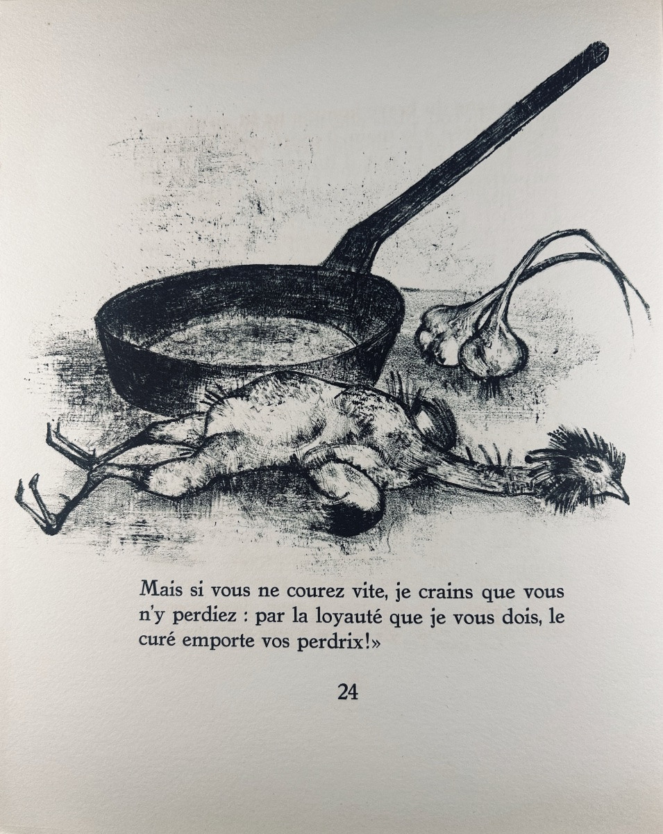 [minaux] - Three Medieval Fabliaux Adapted By Paul Imbs. Bibliophiles De l'Est, 1956.-photo-4