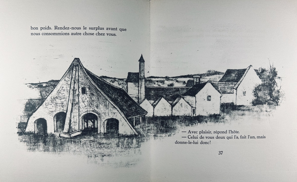 [minaux] - Three Medieval Fabliaux Adapted By Paul Imbs. Bibliophiles De l'Est, 1956.-photo-8
