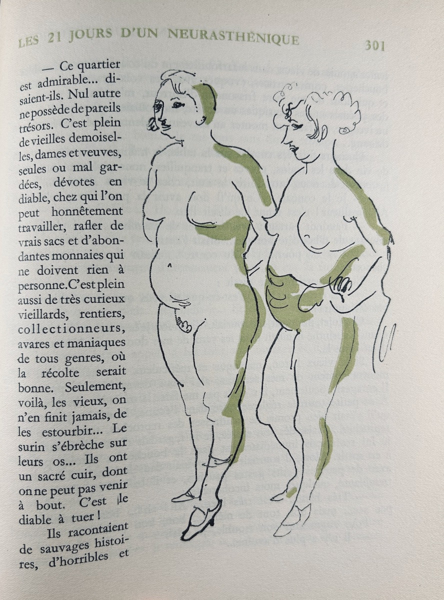 MIRBEAU - Les 21 jours d'un neurasthénique. Éditions Nationales, 1935, illustrations de LAUNOIS-photo-6