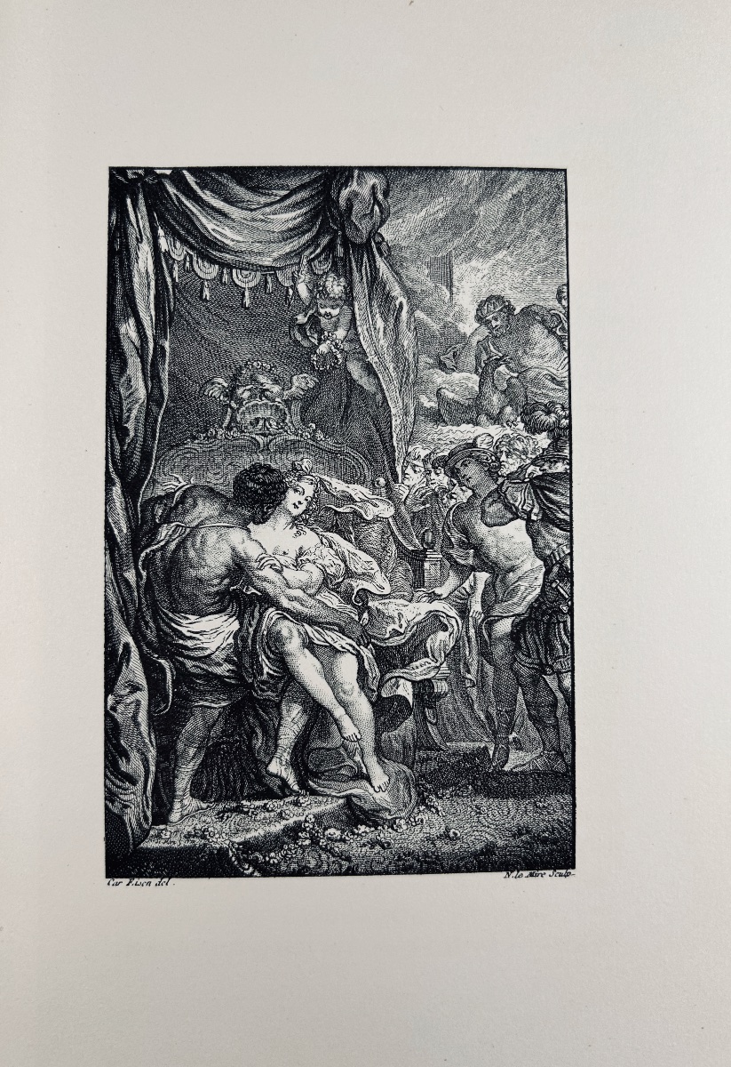 MONTESQUIEU - Le temple de Gnide suivi de Cephise et l'amour. Willem, 1879, illustré par Eisen.-photo-3