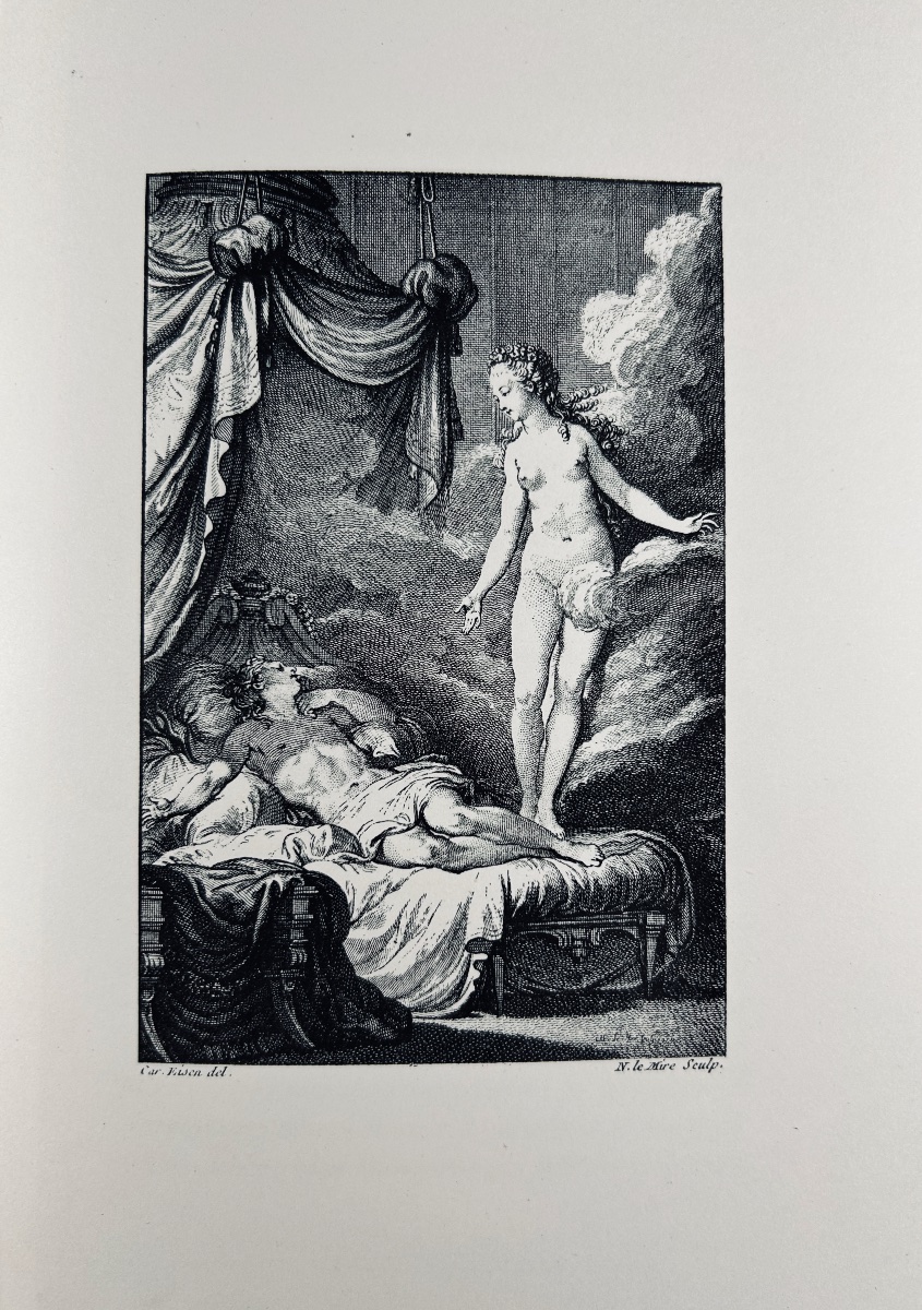 MONTESQUIEU - Le temple de Gnide suivi de Cephise et l'amour. Willem, 1879, illustré par Eisen.-photo-6