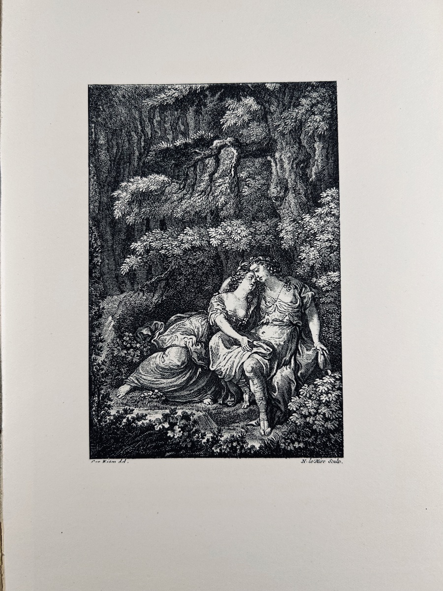 MONTESQUIEU - Le temple de Gnide suivi de Cephise et l'amour. Willem, 1879, illustré par Eisen.-photo-8