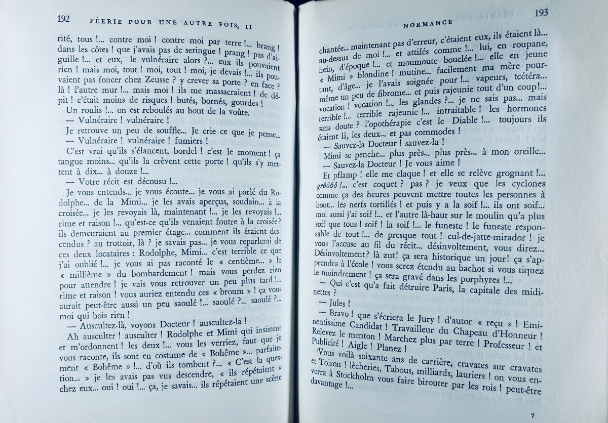 Céline (louis-ferdinand) - Féérie Pour Une Autre Fois, Ii. Normance. 1954, First Edition.-photo-5