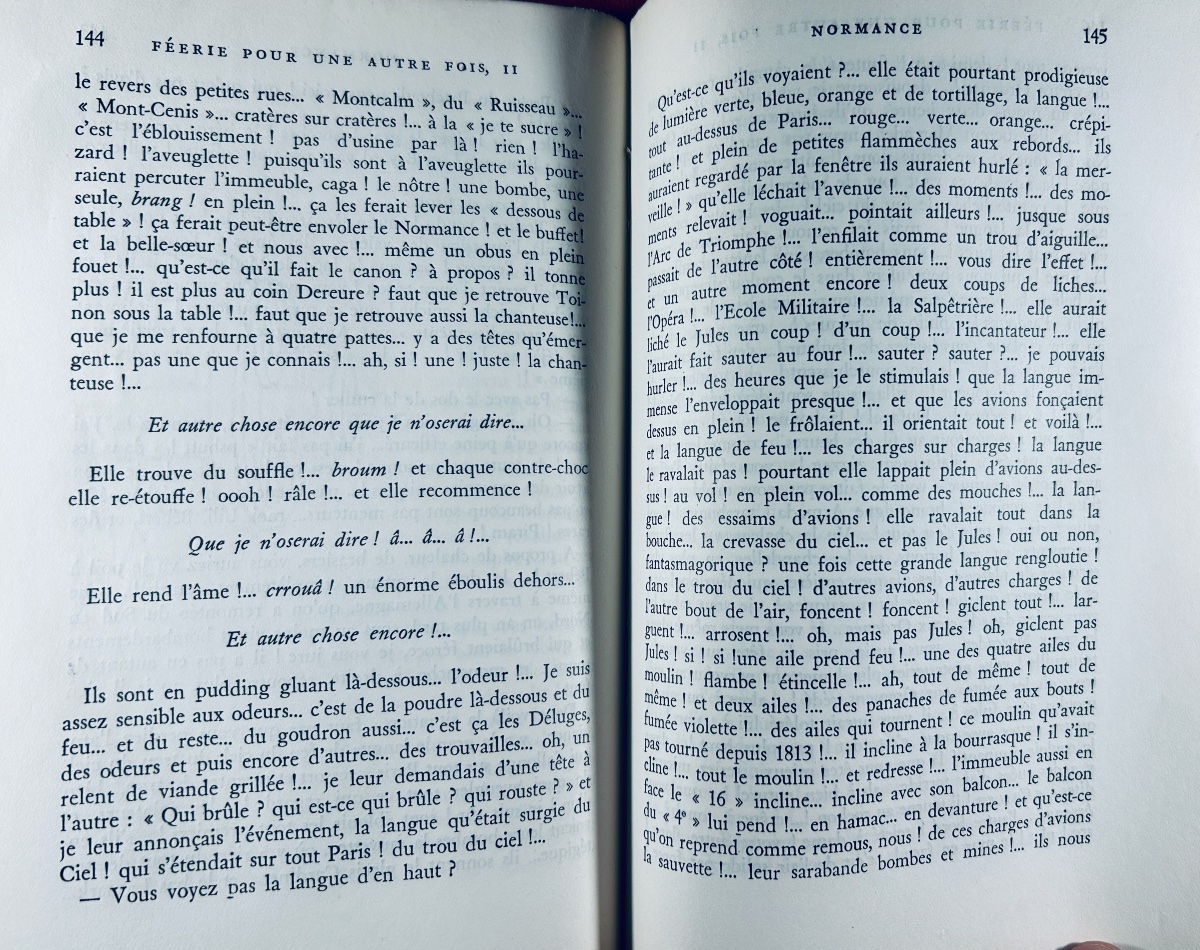 Céline (louis-ferdinand) - Féérie Pour Une Autre Fois, Ii. Normance. 1954, First Edition.-photo-6