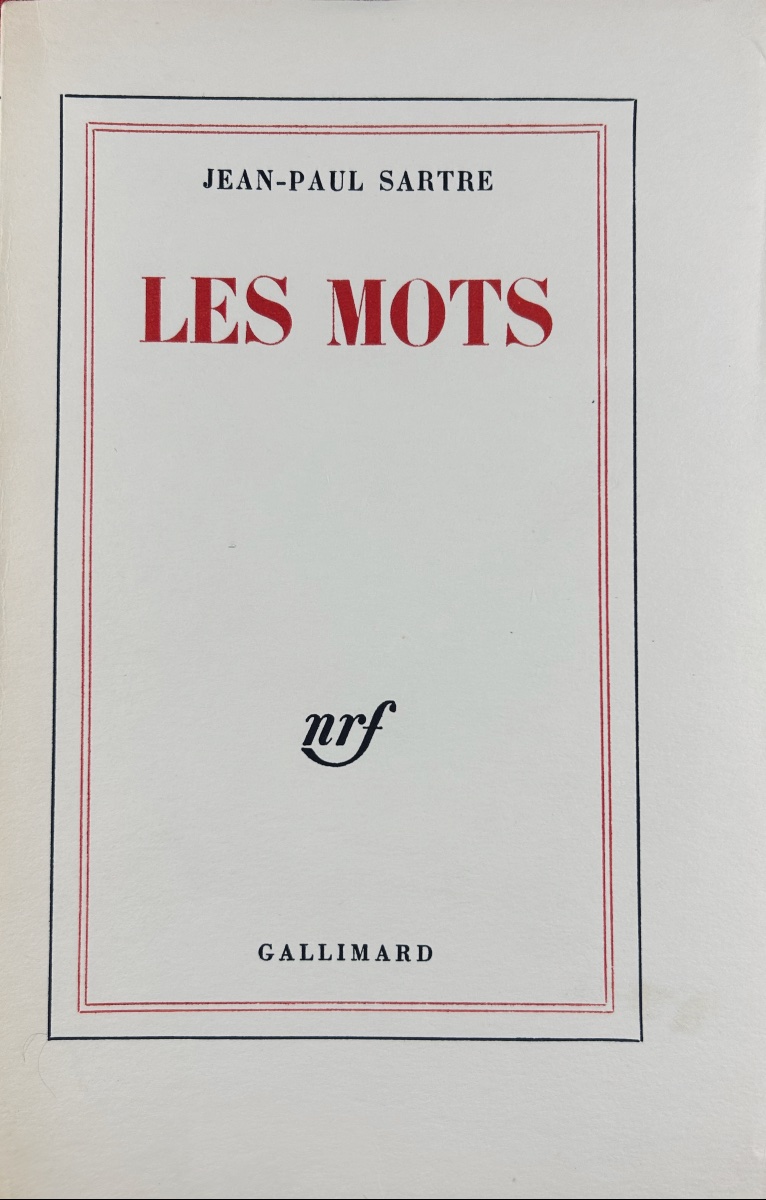 SARTRE (Jean-Paul) - Les mots. Paris, Gallimard, 1964, édition originale numérotée, bel état.