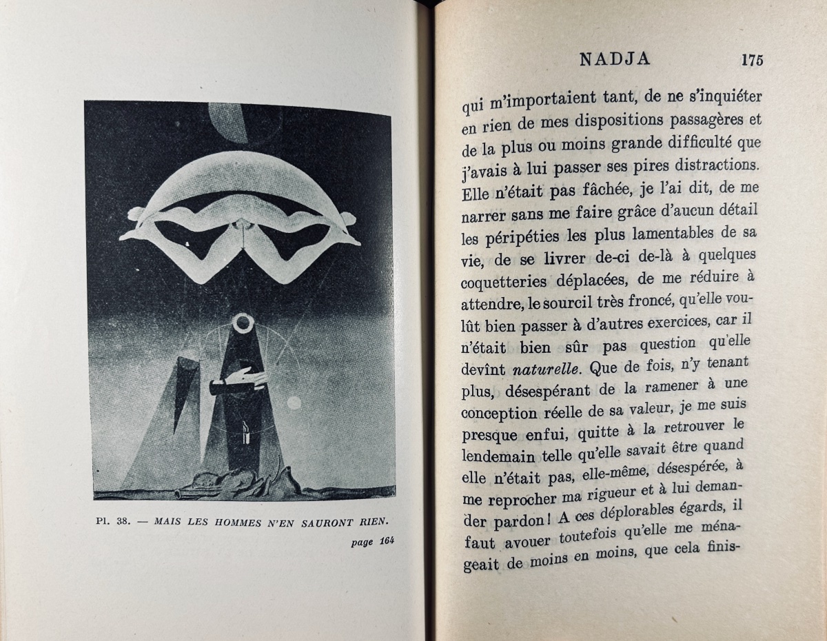 BRETON (André) - Nadja. Gallimard, 1945, cartonnage de Mario Prassinos, exemplaire numéroté.-photo-2