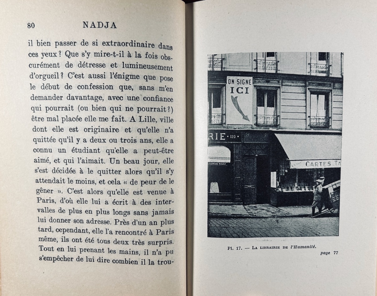 BRETON (André) - Nadja. Gallimard, 1945, cartonnage de Mario Prassinos, exemplaire numéroté.-photo-3