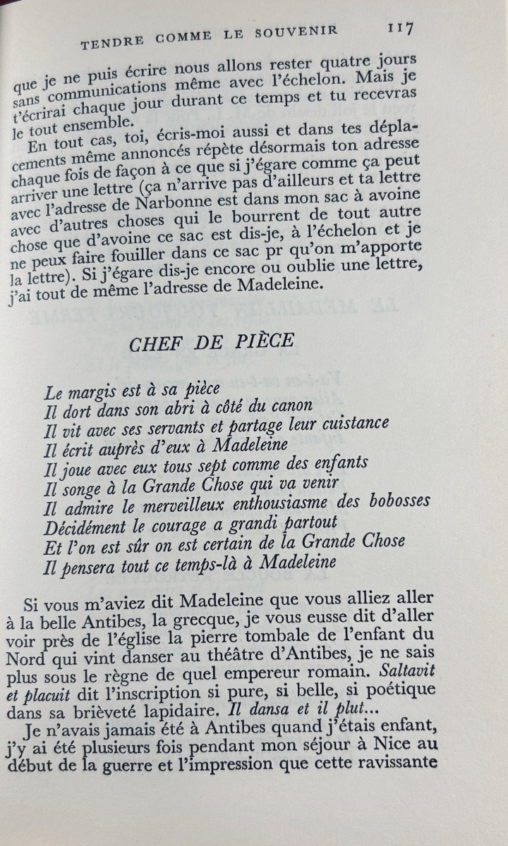 Apollinaire (guillaume) - Tendre Comme Le Souvenir. Gallimard, 1952, Hardback By Paul Bonet.-photo-6