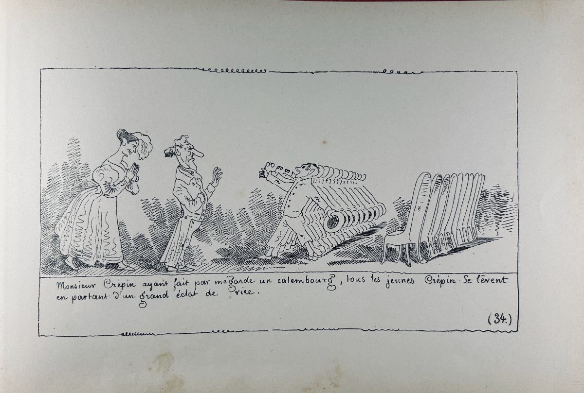 Töpffer (rodolphe) - The Story Of Mr. Crépin. Dufrenoy Press, 1850, Publisher's Hardcover.-photo-1