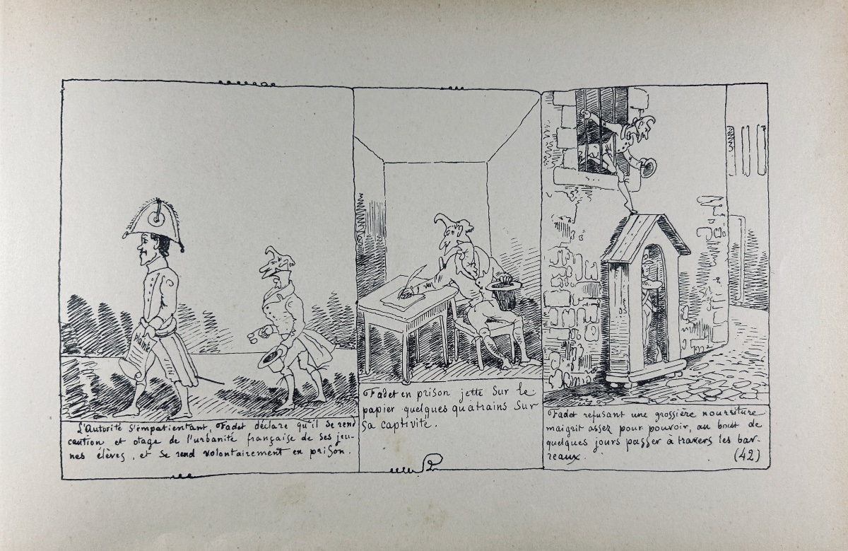 Töpffer (rodolphe) - The Story Of Mr. Crépin. Dufrenoy Press, 1850, Publisher's Hardcover.-photo-2