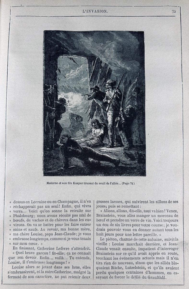 ERCKMANN-CHATRIAN - Contes et romans nationaux et populaires. Hetzel, vers 1870, cartonnage.-photo-4