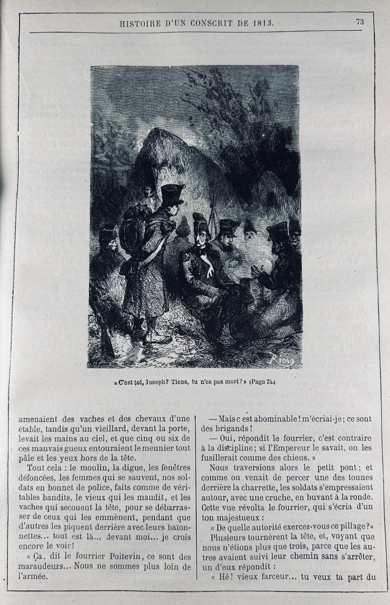 ERCKMANN-CHATRIAN - Contes et romans nationaux et populaires. Hetzel, vers 1870, cartonnage.-photo-7