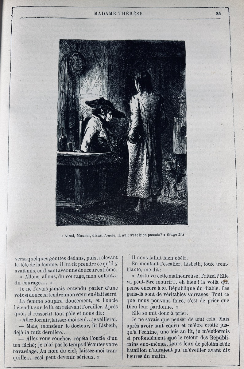 ERCKMANN-CHATRIAN - Contes et romans nationaux et populaires. Hetzel, vers 1870, cartonnage.-photo-8