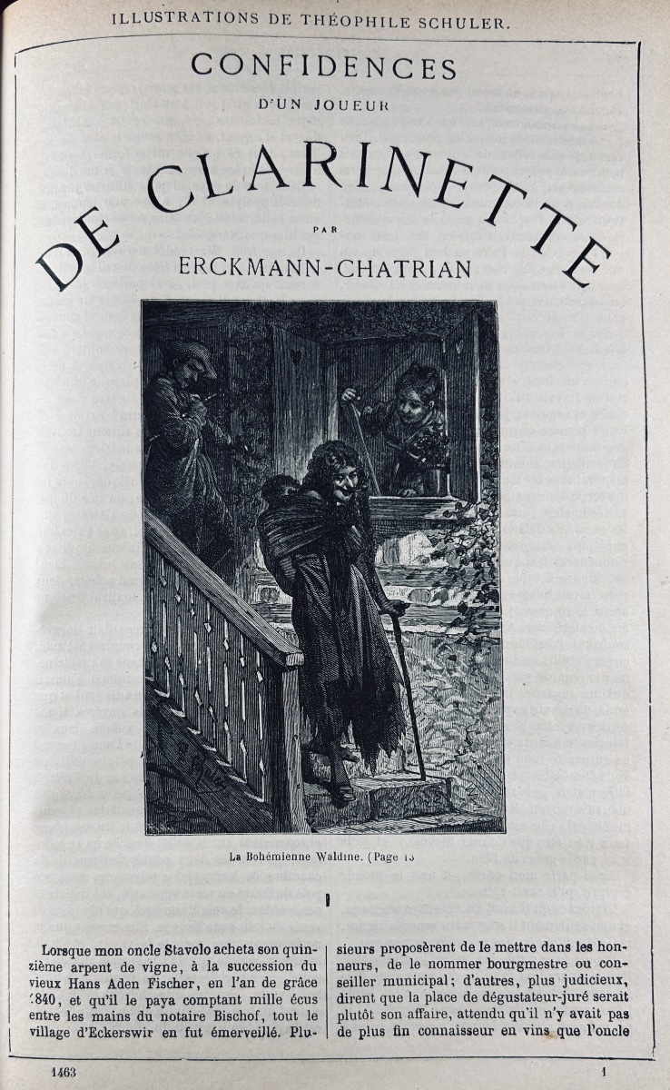 ERCKMANN-CHATRIAN - Contes et romans populaires. Hetzel, vers 1870, cartonnage d'éditeur.-photo-4