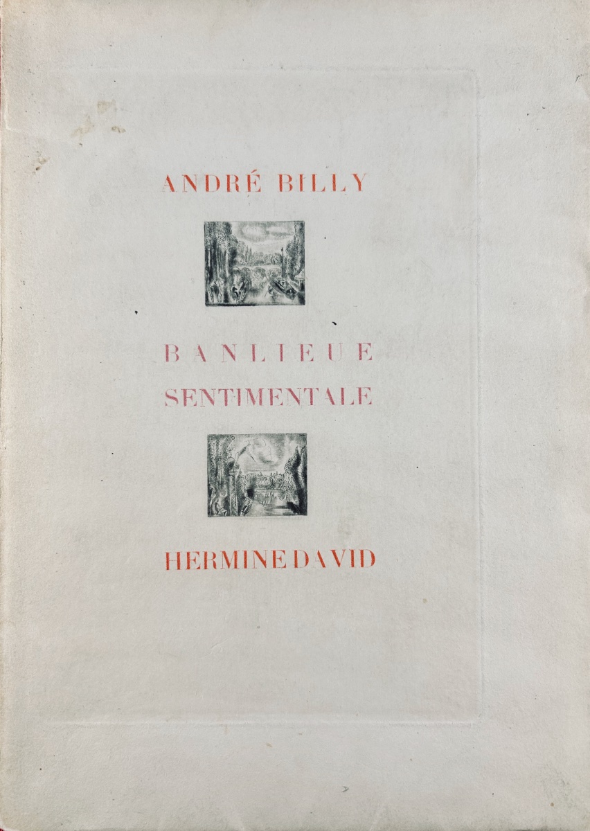 [david] - Billy - *banlieue Sentimentale*. Crès, 1928, Paperback, Illustrations By Hermine David.