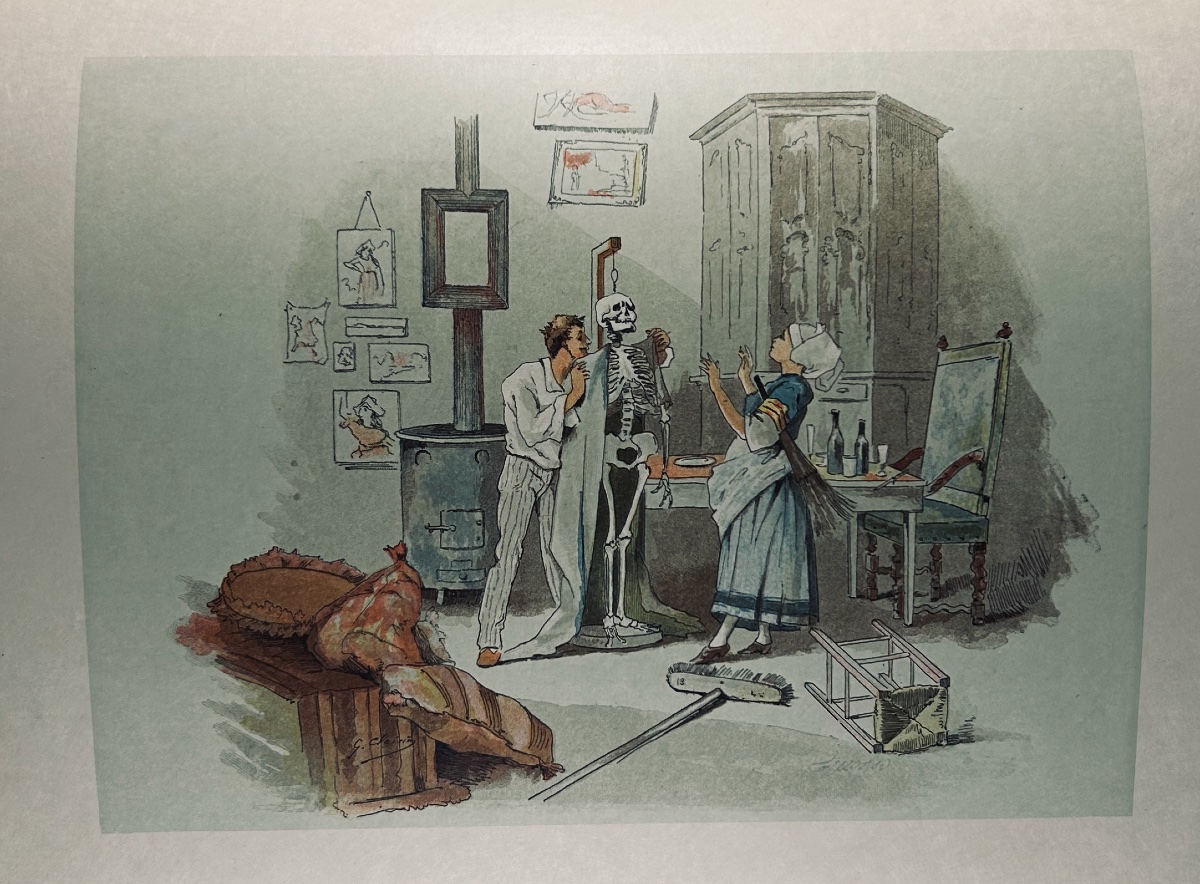 [CLAIRIN] - MOUTON - Histoire de l'invalide à la tête de bois. Basket, 1880, avec dessin.-photo-2