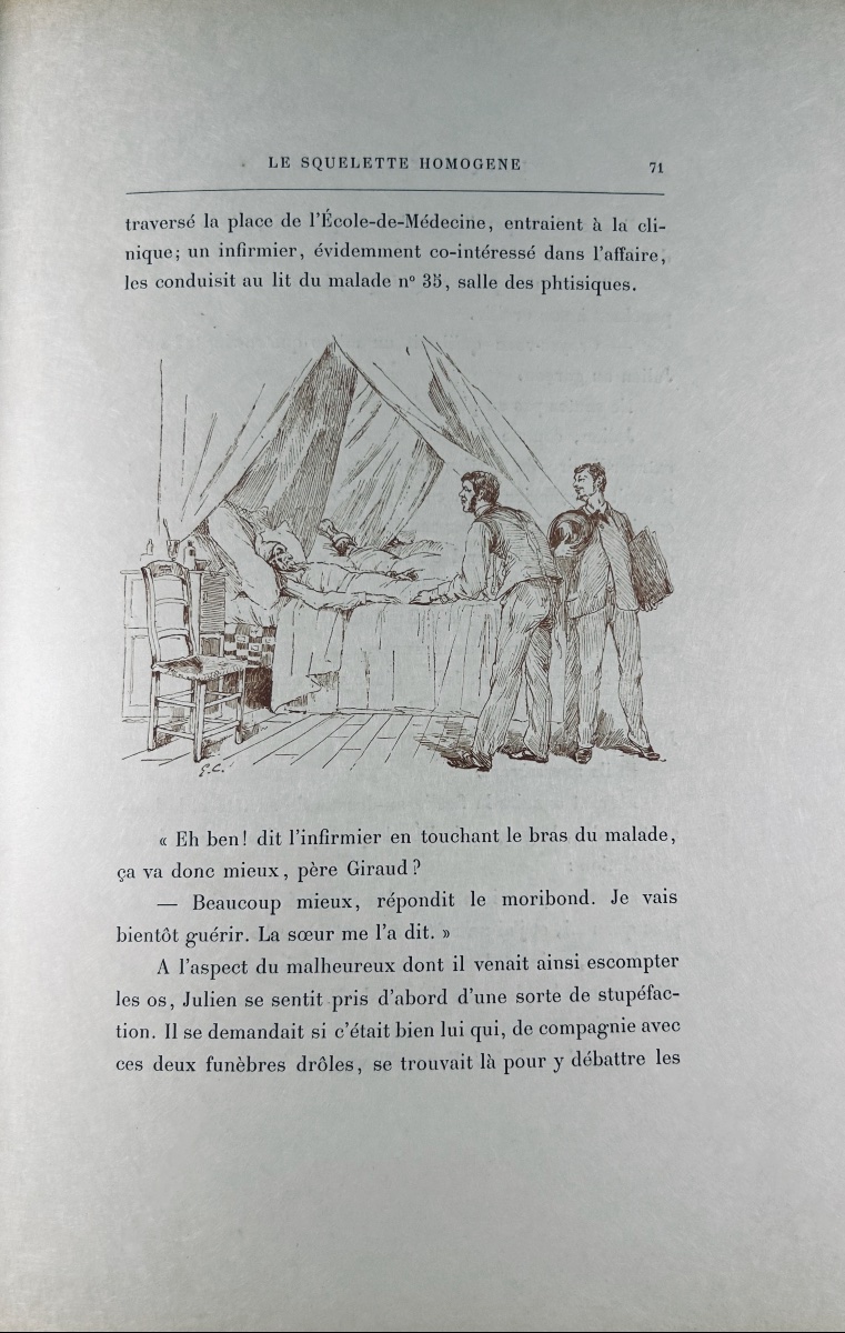 [CLAIRIN] - MOUTON - Histoire de l'invalide à la tête de bois. Basket, 1880, avec dessin.-photo-1