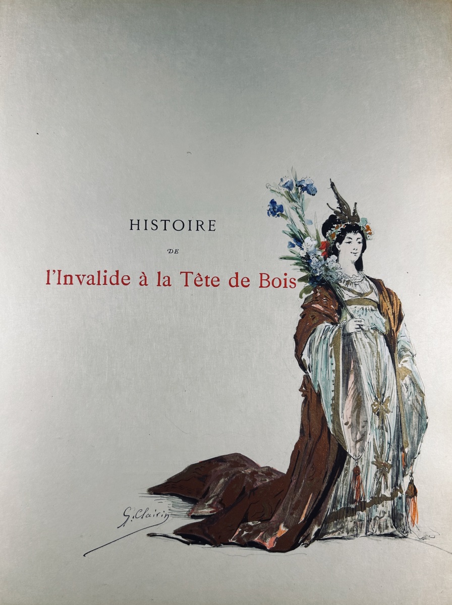 [CLAIRIN] - MOUTON - Histoire de l'invalide à la tête de bois. Basket, 1880, avec dessin.