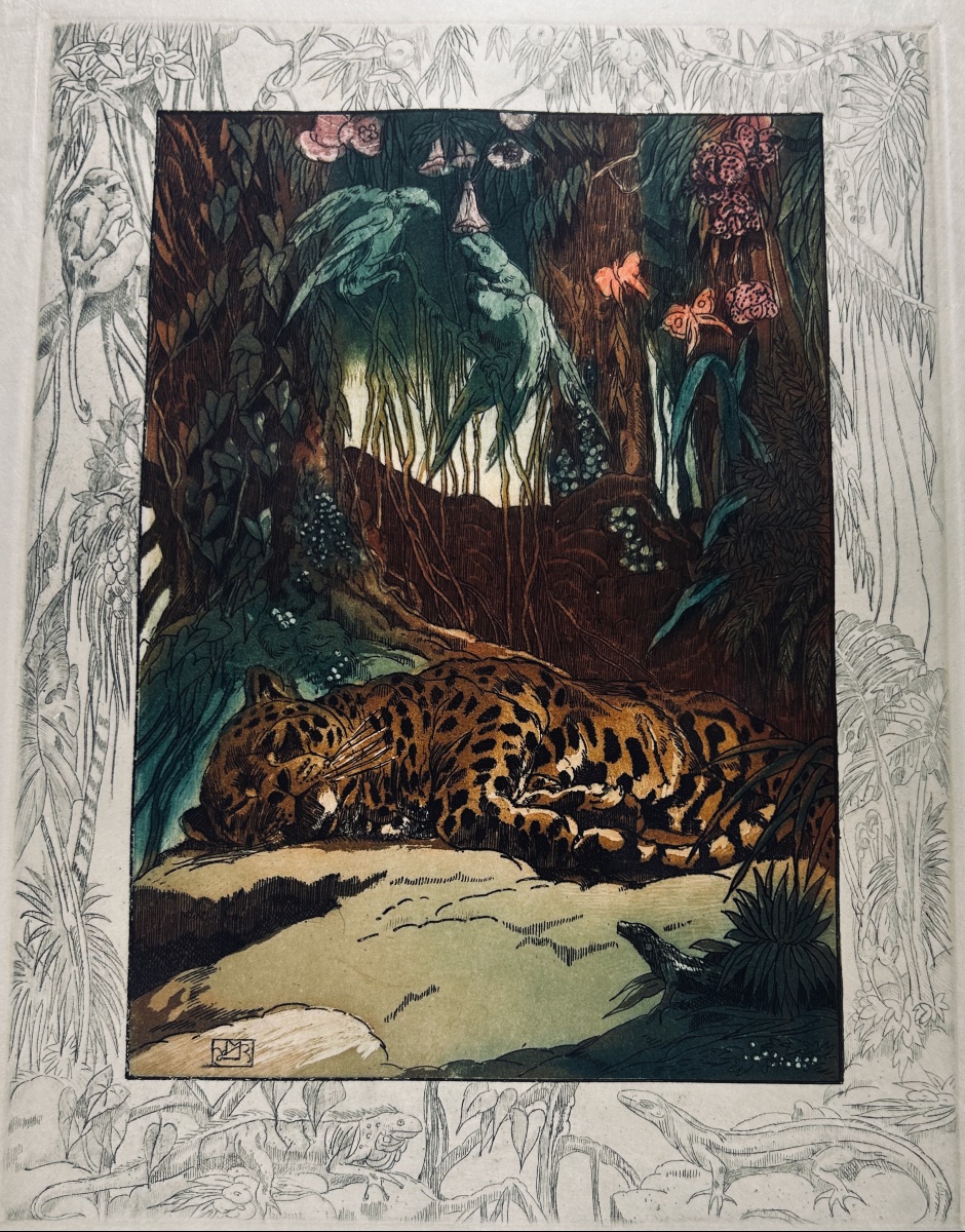 [BECQUE] - LISLE (Leconte de) - Six poèmes barbares. Chez Maurice de Becque, 1925, en feuilles.-photo-4