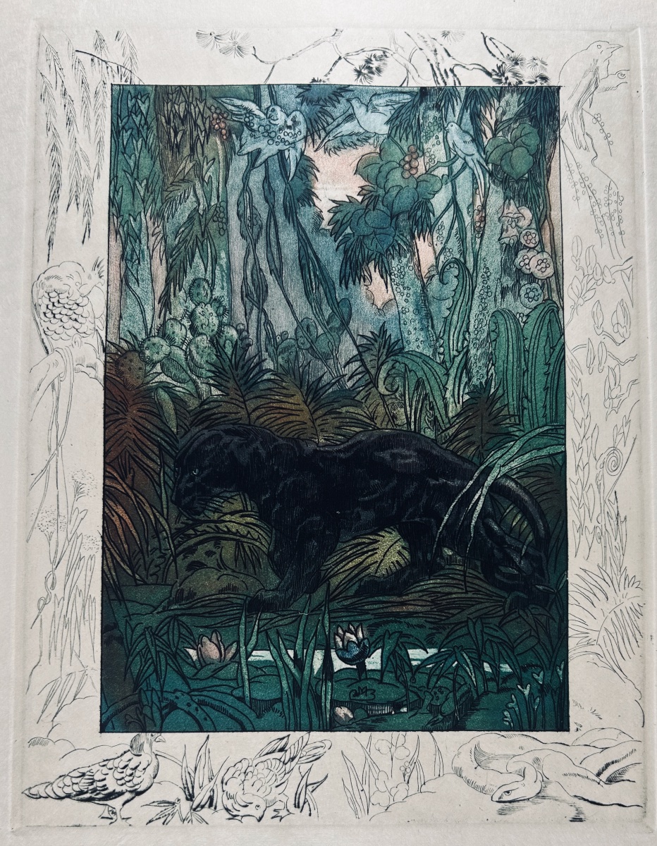 [BECQUE] - LISLE (Leconte de) - Six poèmes barbares. Chez Maurice de Becque, 1925, en feuilles.-photo-5