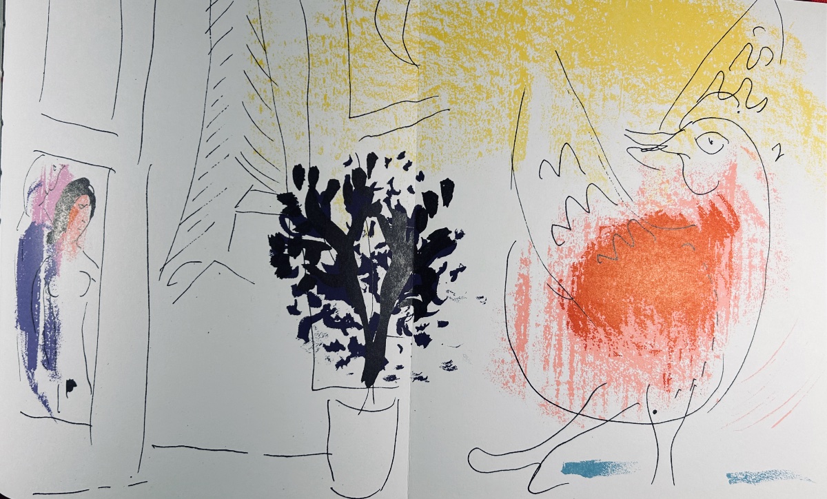 [CHAGALL] - LASSAIGNE (Jacques) - Chagall. Maeght, 1957, 13 lithographies en couleurs. Broché.-photo-2