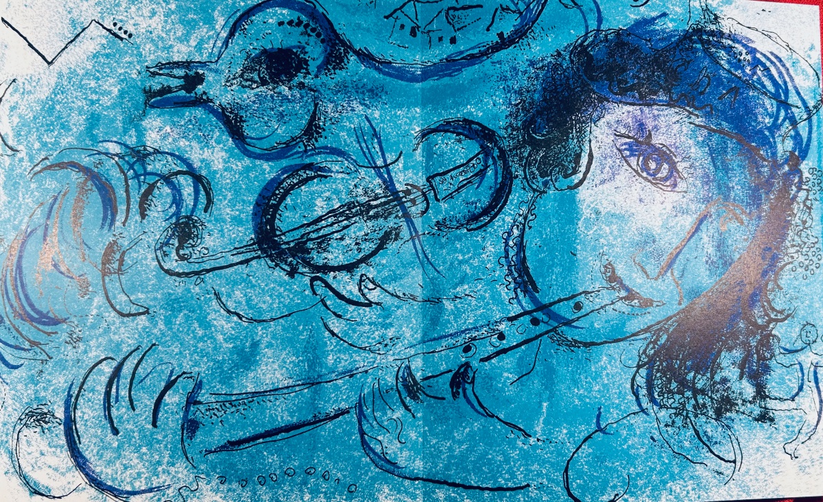 [CHAGALL] - LASSAIGNE (Jacques) - Chagall. Maeght, 1957, 13 lithographies en couleurs. Broché.-photo-6