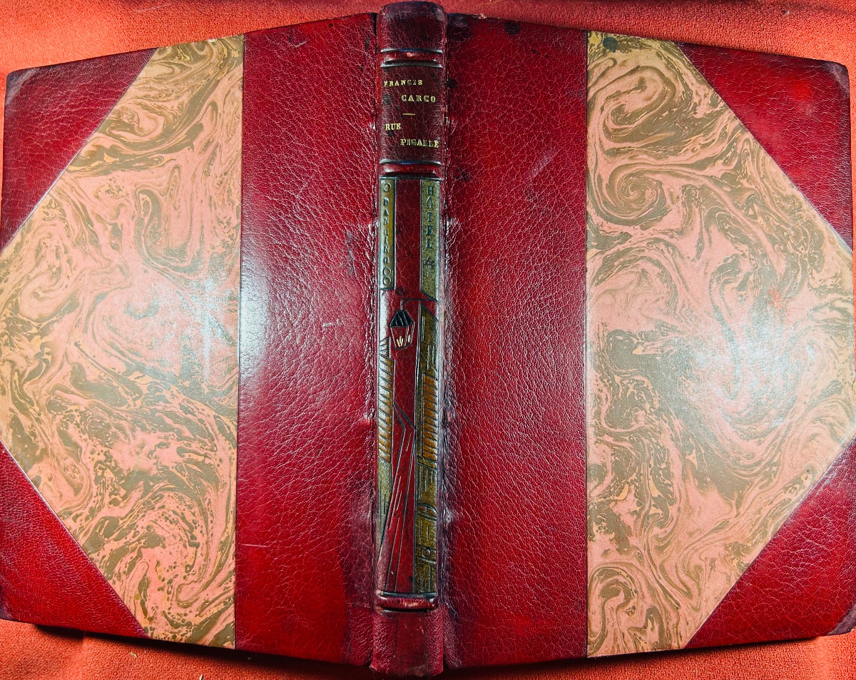 [vertès] - Carco (francis) - Rue Pigalle. Grasset, 1927, Beautiful Binding, Illustrations By Vertès-photo-7