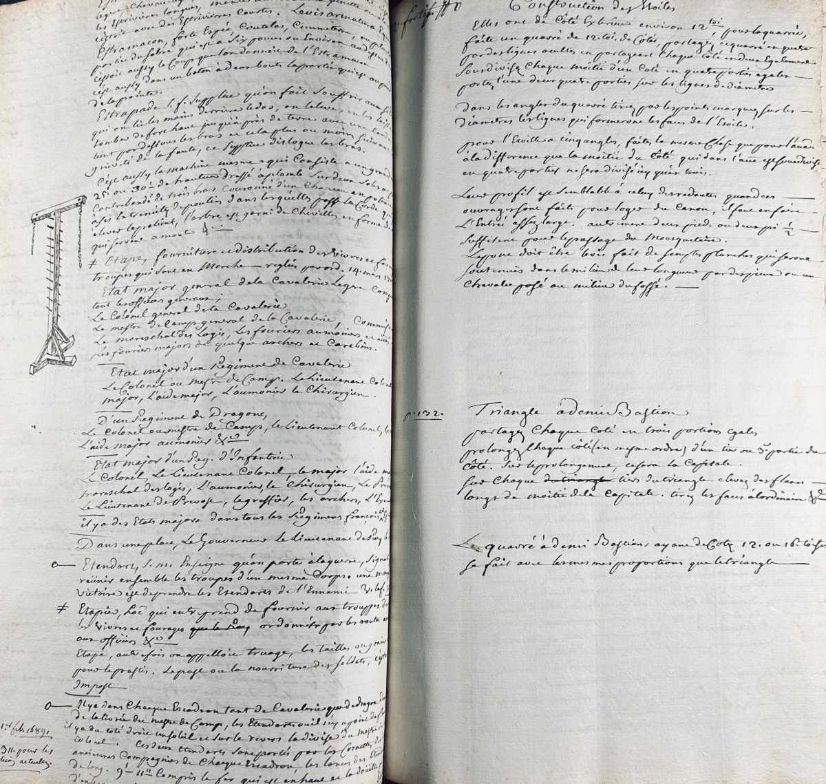 [MANUSCRIT] - Essay d'un dictionnaire des mots de l'architecture militaire...  Vers 1740.-photo-2