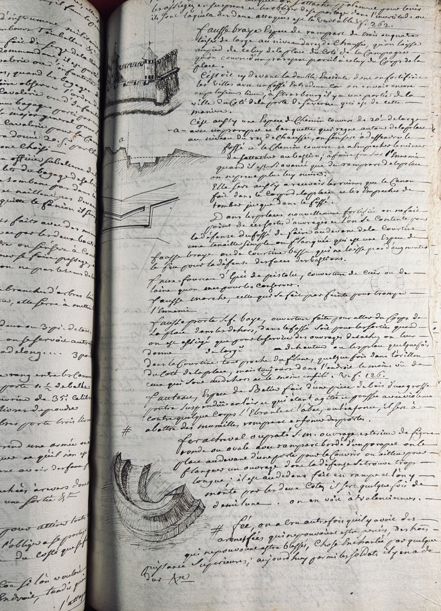 [MANUSCRIT] - Essay d'un dictionnaire des mots de l'architecture militaire...  Vers 1740.-photo-4