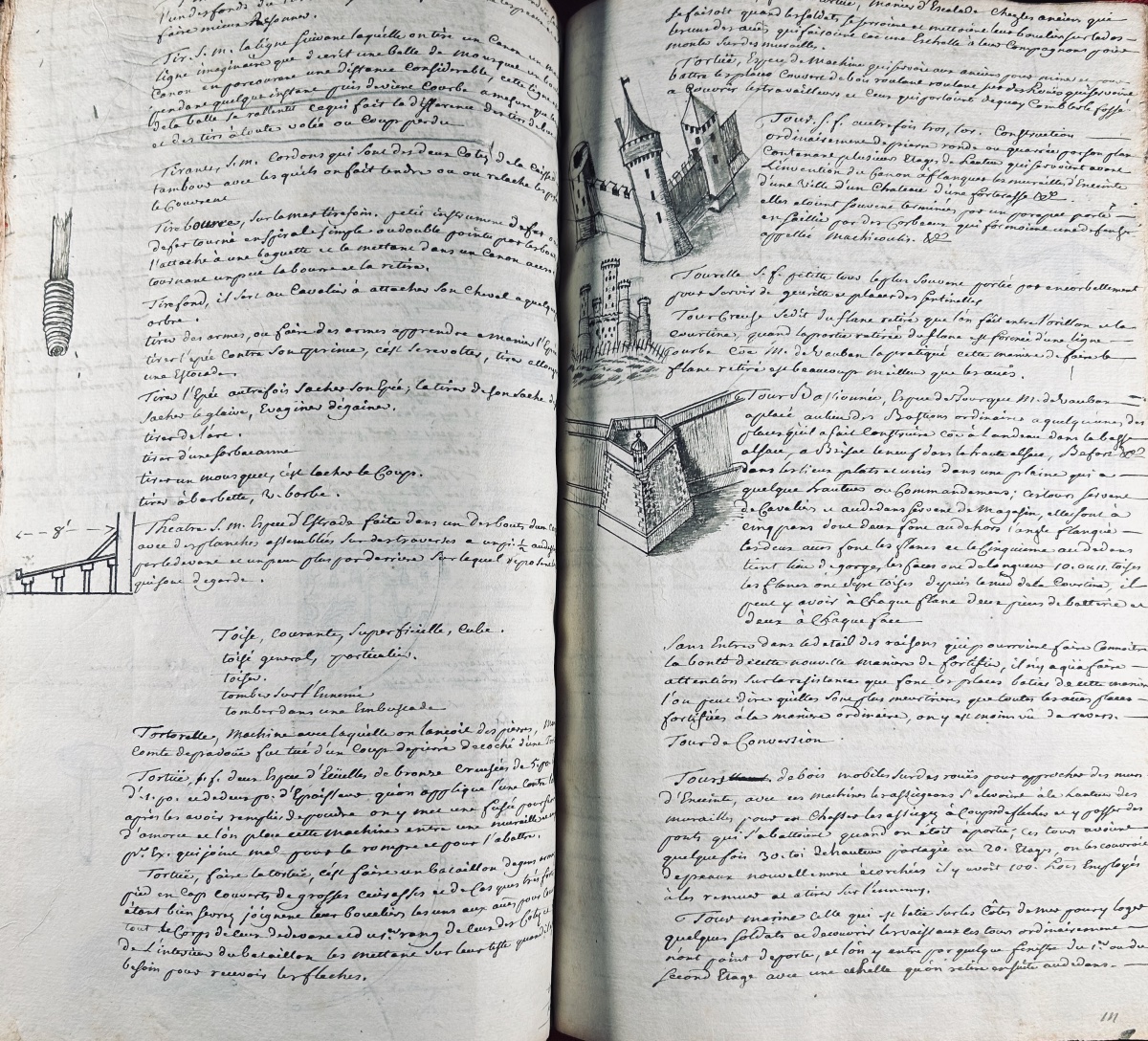 [MANUSCRIT] - Essay d'un dictionnaire des mots de l'architecture militaire...  Vers 1740.-photo-7