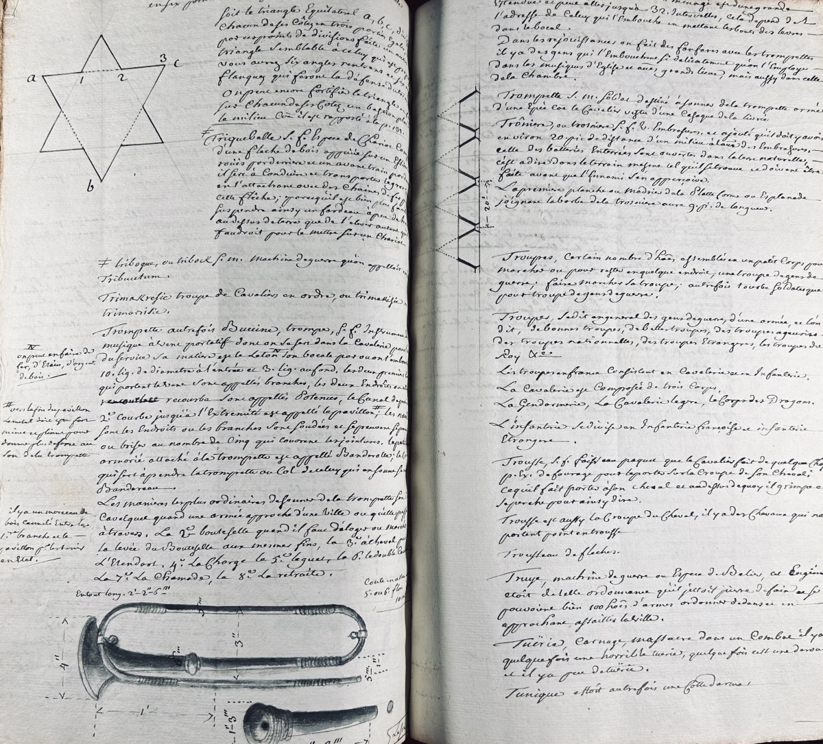 [MANUSCRIT] - Essay d'un dictionnaire des mots de l'architecture militaire...  Vers 1740.-photo-8